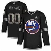 Customized Men's Islanders Any Name & Number Black Shadow Logo Print Adidas Jersey,baseball caps,new era cap wholesale,wholesale hats